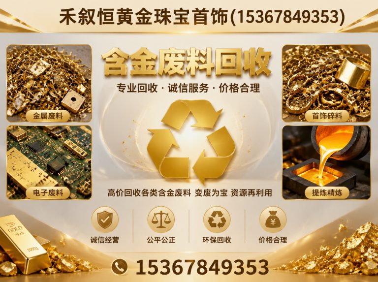 天宁区禾叙恒黄金珠宝首饰展示图